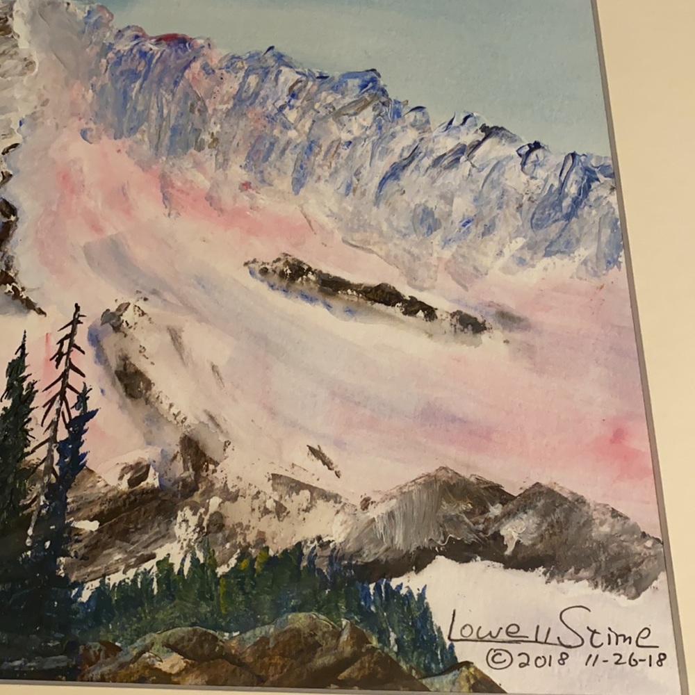 Original Watercolor 16x20 The Glacier - Picture 3 of 8
